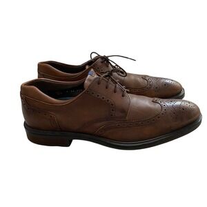 Lloyd Oxford Dress Shoes Men 10 EU 43  Brown X Motion Wingtip Lace Up Classic